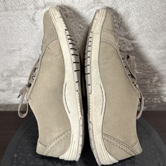 Dansko Leela Lace Up Sneakers Womens Size Eu 36 US 6 Taupe Tan Brown Nubuck - Picture 10 of 12